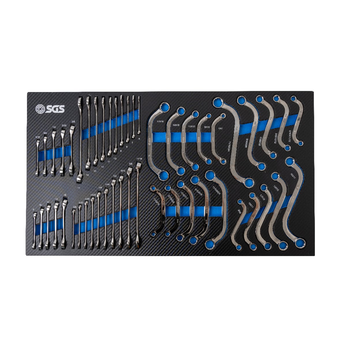 SGS 50pc Combination Spanner Set | Foam Insert